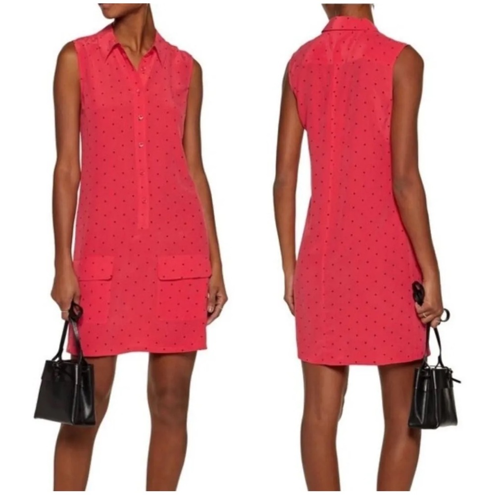 Equipment silk shirtdress